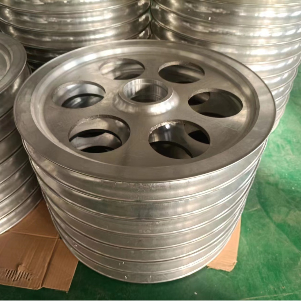 Aluminum alloy pulley, cast aluminum motor pulley, single slot and double slot mechanical transmission wheel, synchronous wheel, aluminum wheel processing Application Scenario