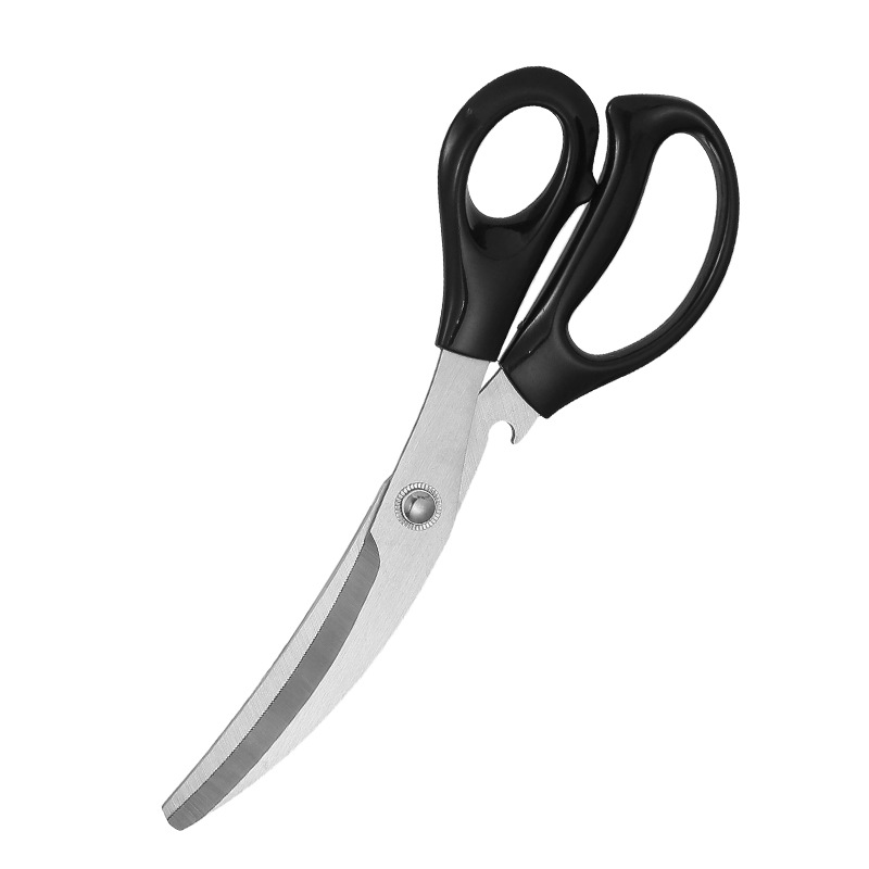 Stainless steel tailor scissors, Korean-style household scissors, kitchen barbecue scissors, barbecue tongs set, kitchen scissors Item Picture