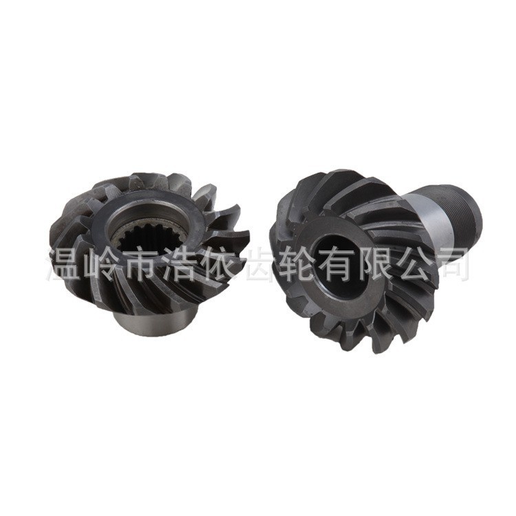 Processing of 3-die straight tooth spiral bevel gears, 45 # steel special-shaped bevel gears, high-frequency quenched transmission parts, large and small bevel teeth Application Scenario