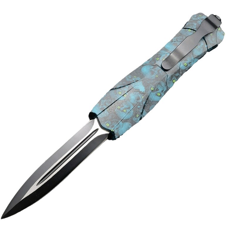 Skeleton best-selling multi-functional folding knife, portable outdoor self-defense knife, camping folding, beautiful collection, ornamental fruit knife Item Picture