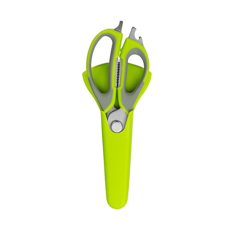 Kitchen scissors, kitchen-specific magnetic multi-functional barbecue scissors, food scissors, stainless steel strong chicken bone scissors, carefully selected Item Picture