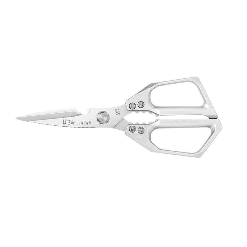 Scissors, kitchen stainless steel bone cutters, household scissors, high hardness, sharp, multi-functional, can cut chicken bones, open fish scales, etc Item Picture