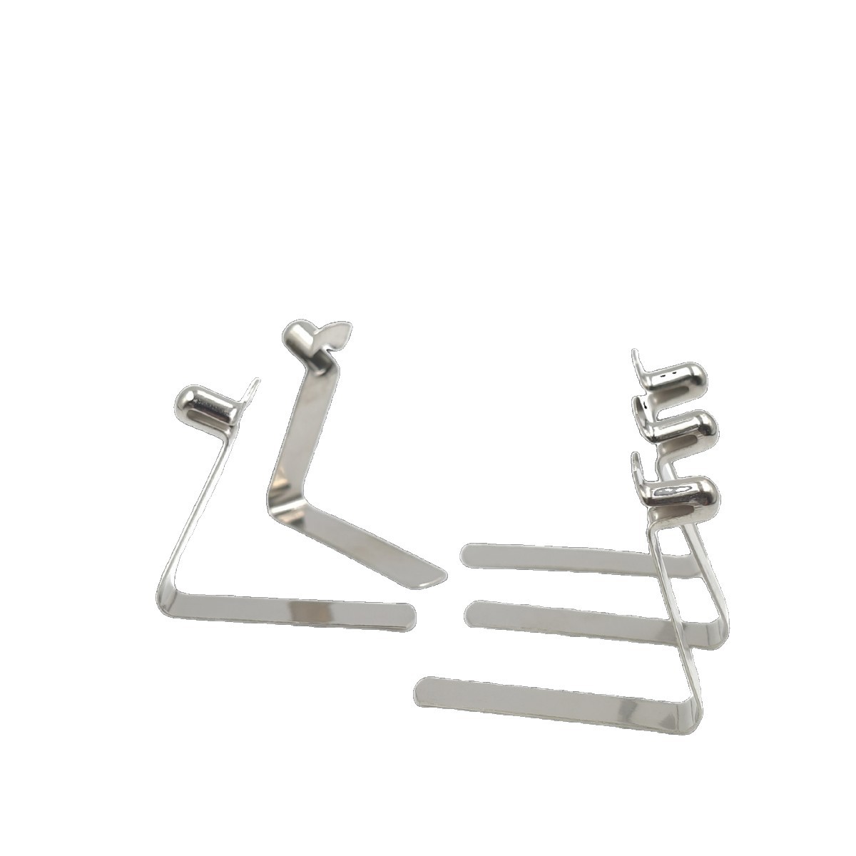 Factory direct supply of single-head 4.5x7 V-shaped spring plates, U-shaped spring plates, manganese steel series, internal positioning clips Item Picture