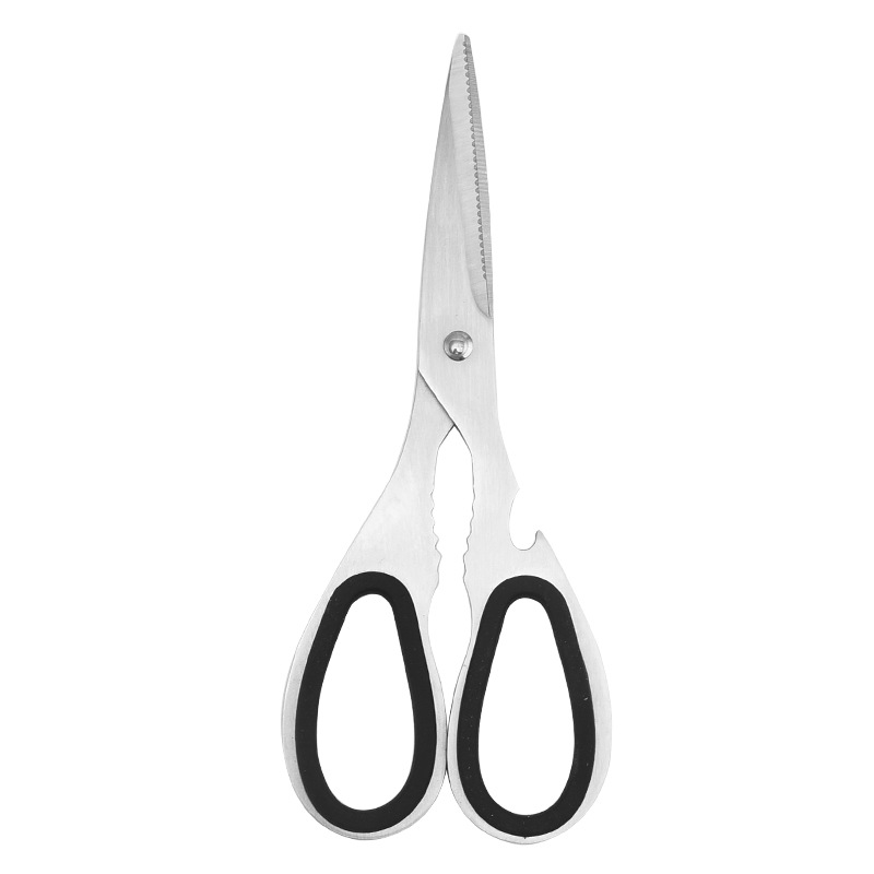 All-steel scissors 2.0 manufacturer in stock, stainless steel kitchen scissors, multi-functional scissors, household food scissors, fruit and walnut scissors Item Picture
