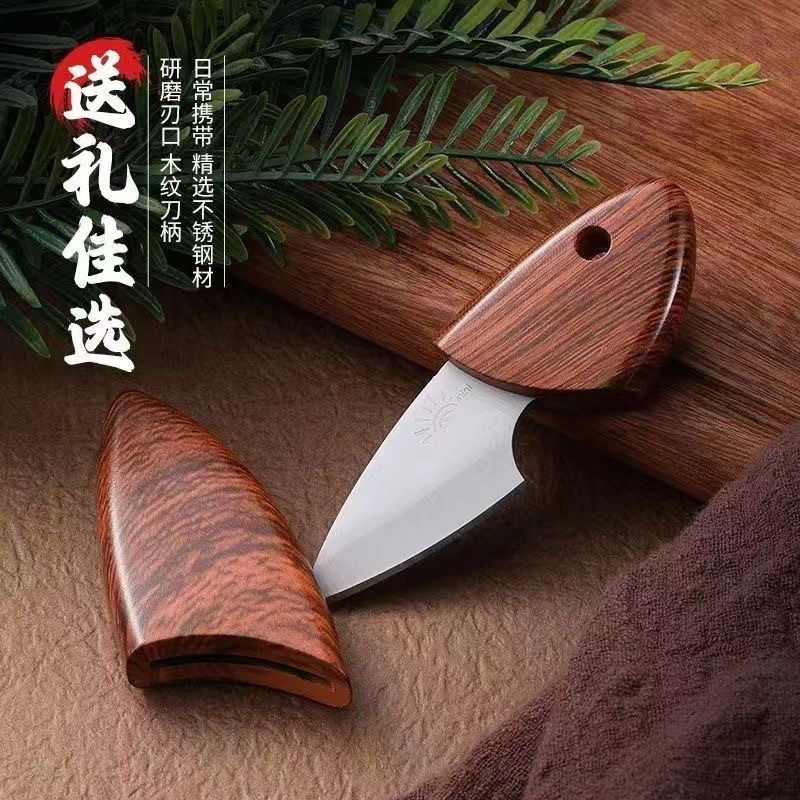 Mini knife, popular fruit knife, express delivery knife, little fat dolphin knife, high hardness and sharp knife, portable camping knife full figure