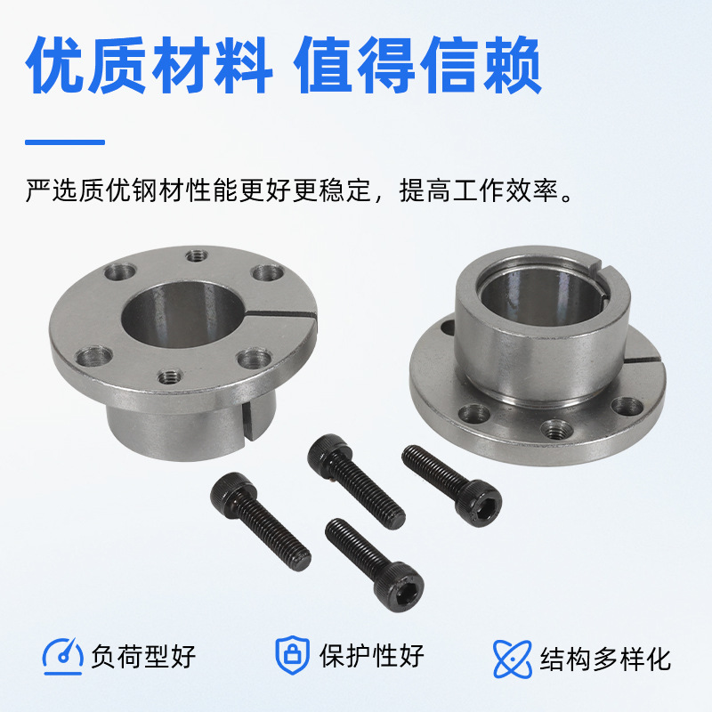 Z14 type tensioning sleeve, 45 steel keyless tensioning coupling sleeve, high-torque transmission parts for equipment in stock wholesale details Picture