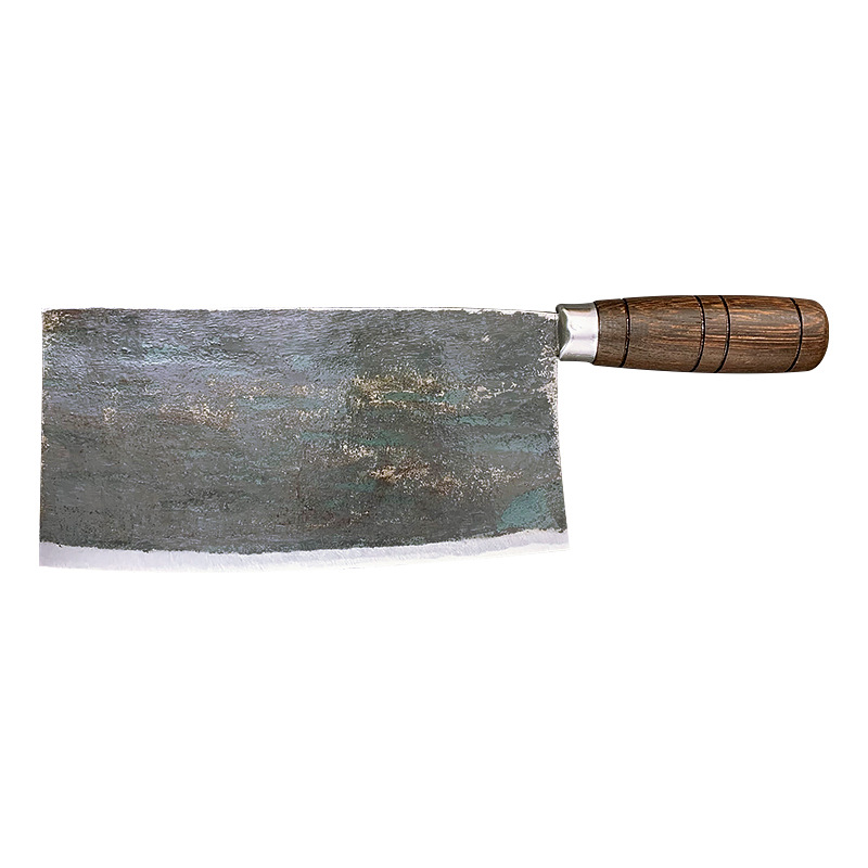 Hand-forged knives, old-fashioned cutting knives, kitchen chef knives, kitchen knives, household kitchen knives, roast meat stalls, Chinese-style handcrafted kitchen knives Item Picture