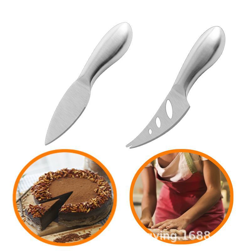 Stainless steel cheese knife, cheese knife, six-piece set, baking knife set, pizza, jam, fruit fork, kitchen gadgets details Picture