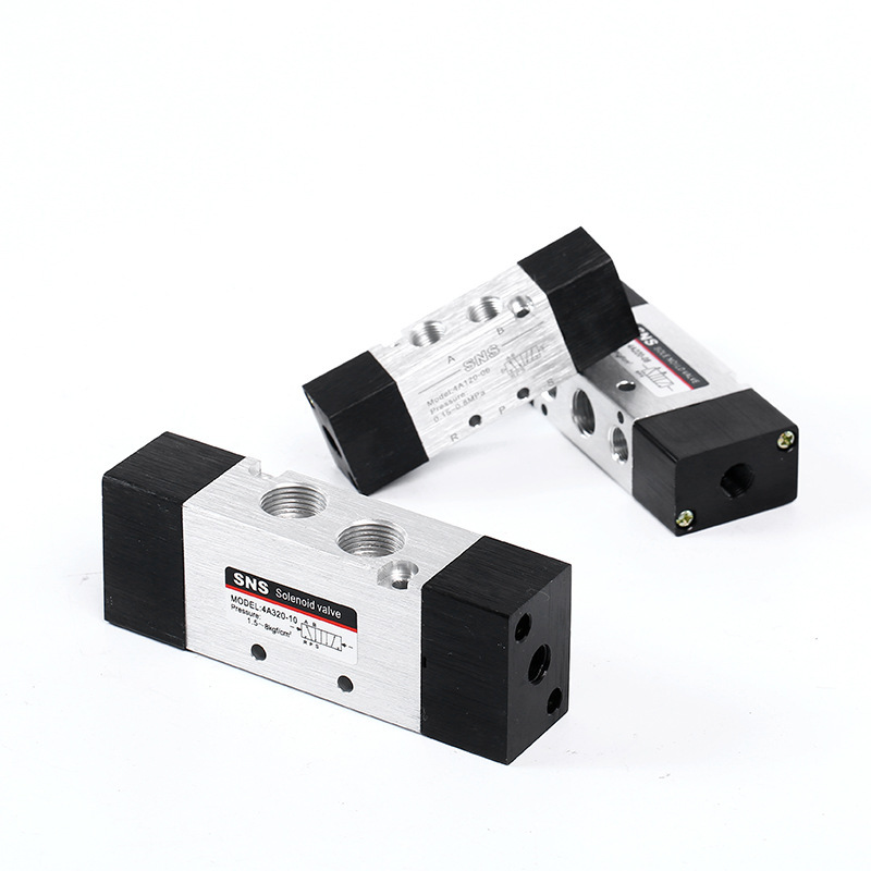 SNS Shenchi Pneumatic 4A Series two-position five-way air control valve Pneumatic control air hole valve 4A110 4A210 Application Scenario