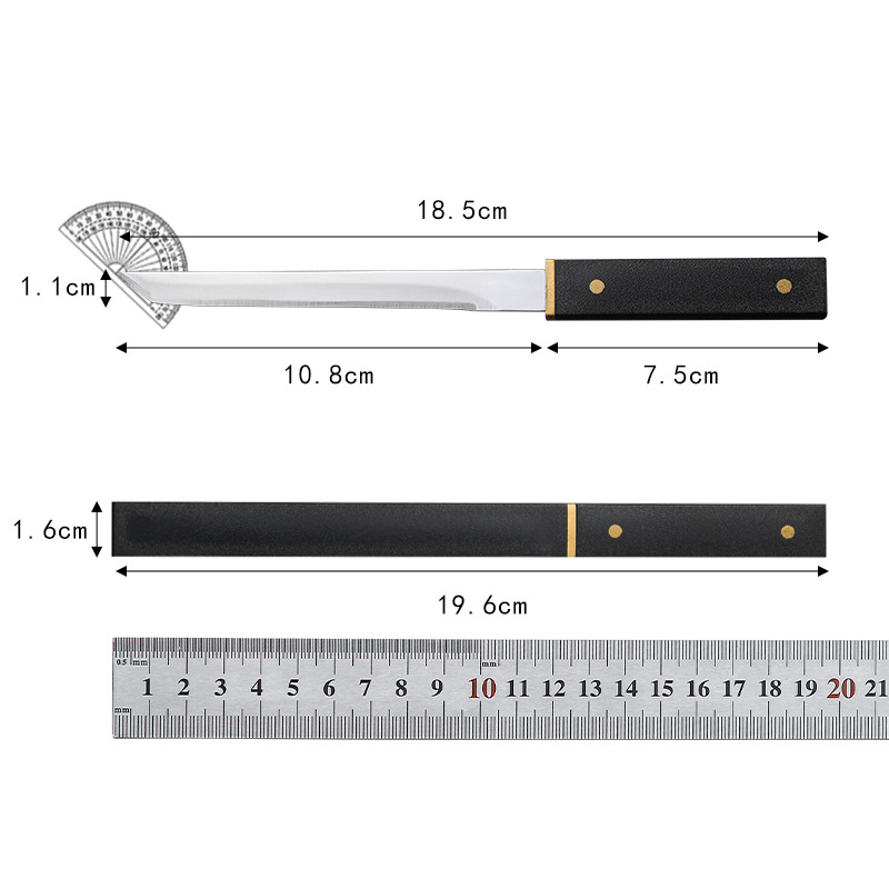 Stainless steel sharp fruit knife, outdoor portable small battle boat knife, meat cutting knife, camping stainless steel meat cutting knife Application Scenario