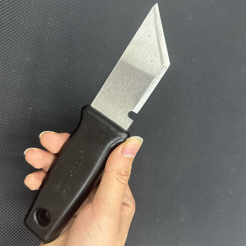 Stainless steel shoe repair knife, leather shoe knife, leather cutting knife, ABS plastic handle, sharp blade, specially designed for cutting leather materials and fabrics full figure