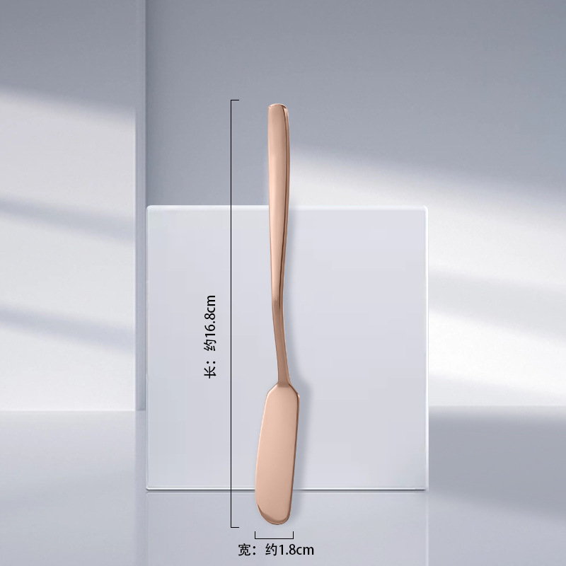 Butter knife, Japanese butter knife, cheese dessert spread knife, spatula knife, jam spatula, thickened stainless steel Western cuisine knife undefined