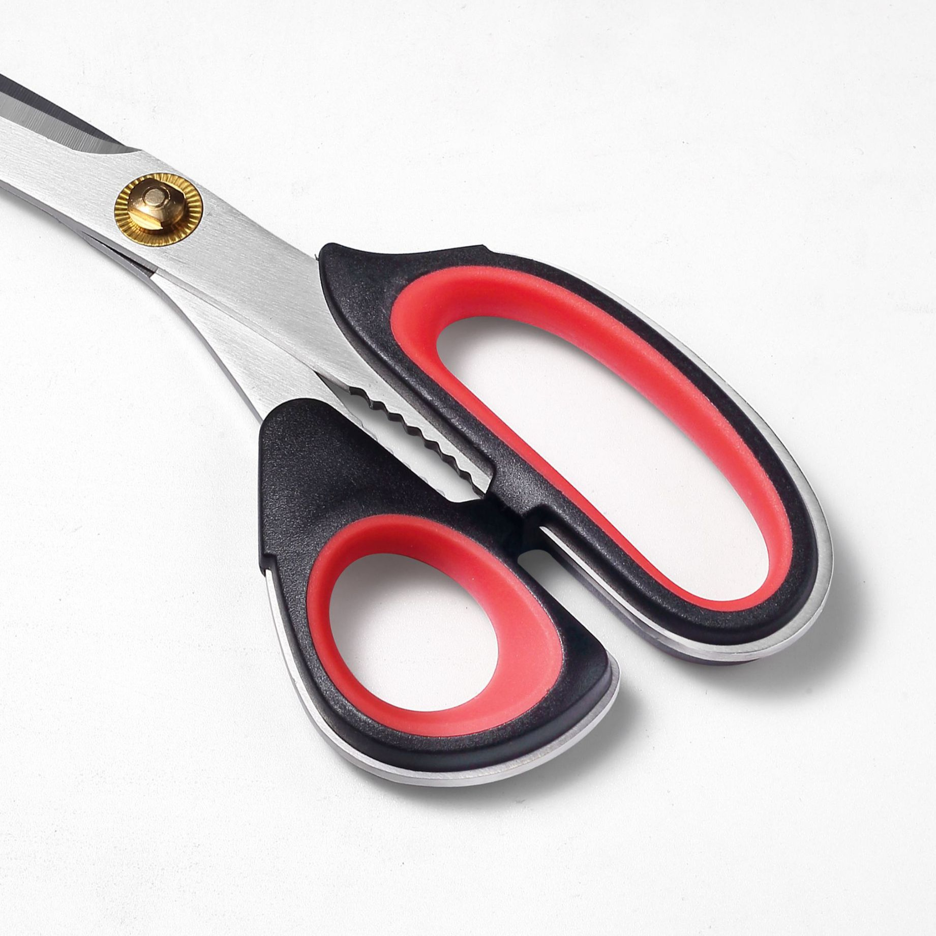 Korean stainless steel one-piece formed barbecue and cooking scissors, multi-functional restaurant scissors, practical kitchen steak scissors Specification drawing