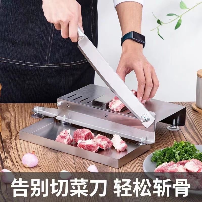 Guillotine household pig's foot bone cutting machine, mutton meat cutting machine, medicinal rice cake slicing machine, block cutting machine, hay cutter, gate knife, rolling knife details Picture