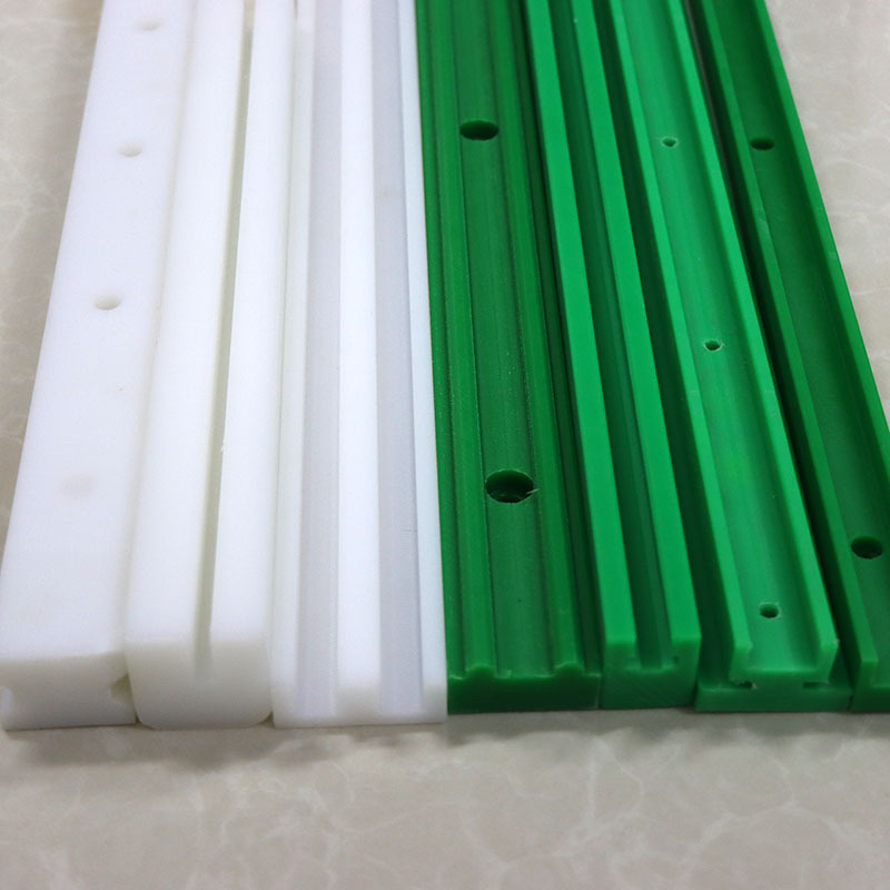Wholesale of ultra-high molecular weight polyethylene chain guide rails, wear-resistant T-shaped single-row plastic guide groove upe chain guide rails details Picture