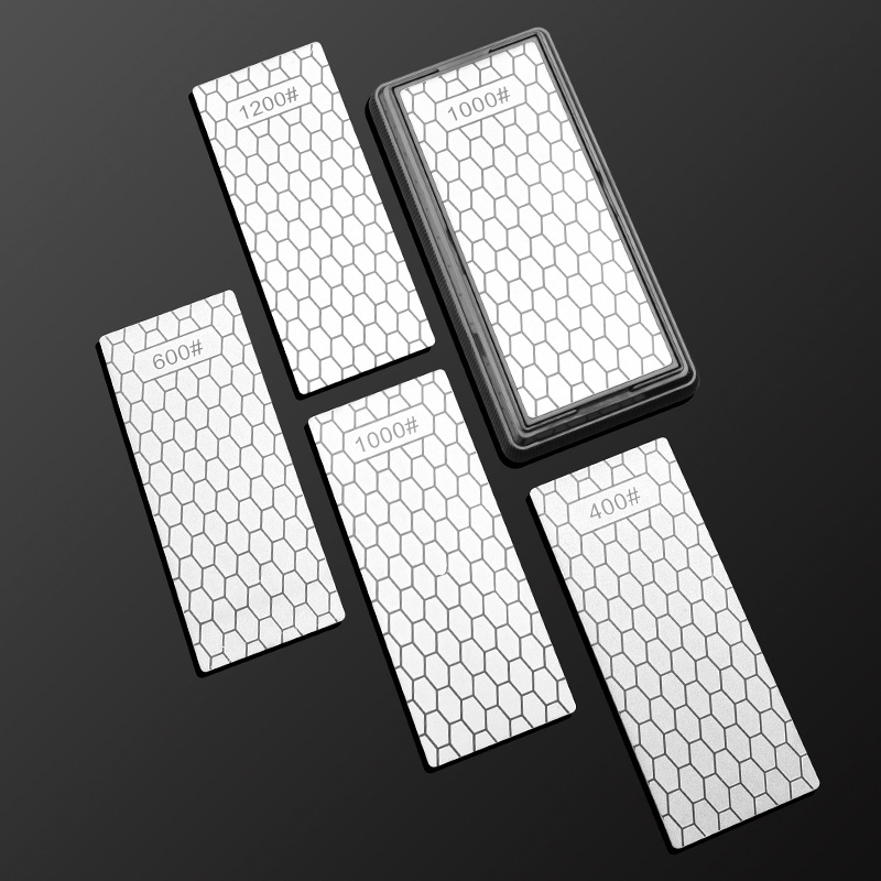 Wholesale honeycomb type whetstone, double-sided diamond sand knife sharpener, household kitchen knife sharpener, quick knife sharpener rod Specification drawing