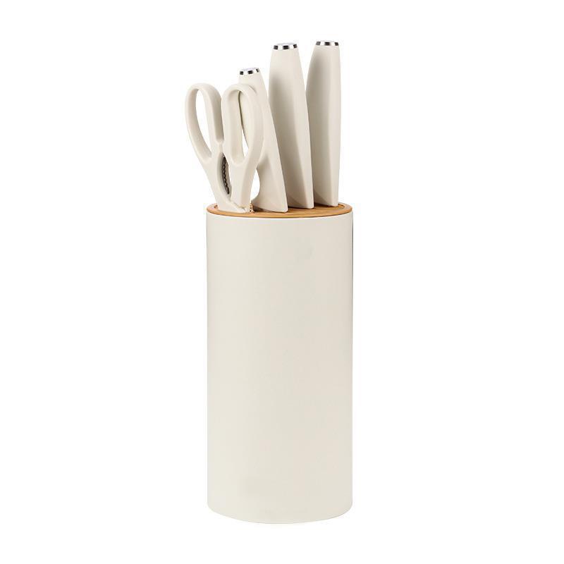 Five-piece knife set, vegetable cutting set, kitchen stainless steel complete set of kitchen knives, fruit knives, household set of knives, slicing and bone chopping knives Item Picture