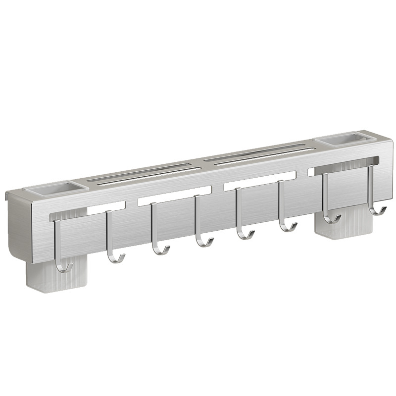 Cross-border stainless steel knife rack without drilling, multi-functional wall-mounted knives and kitchenware, chopstick storage rack for home kitchens, consignment Item Picture