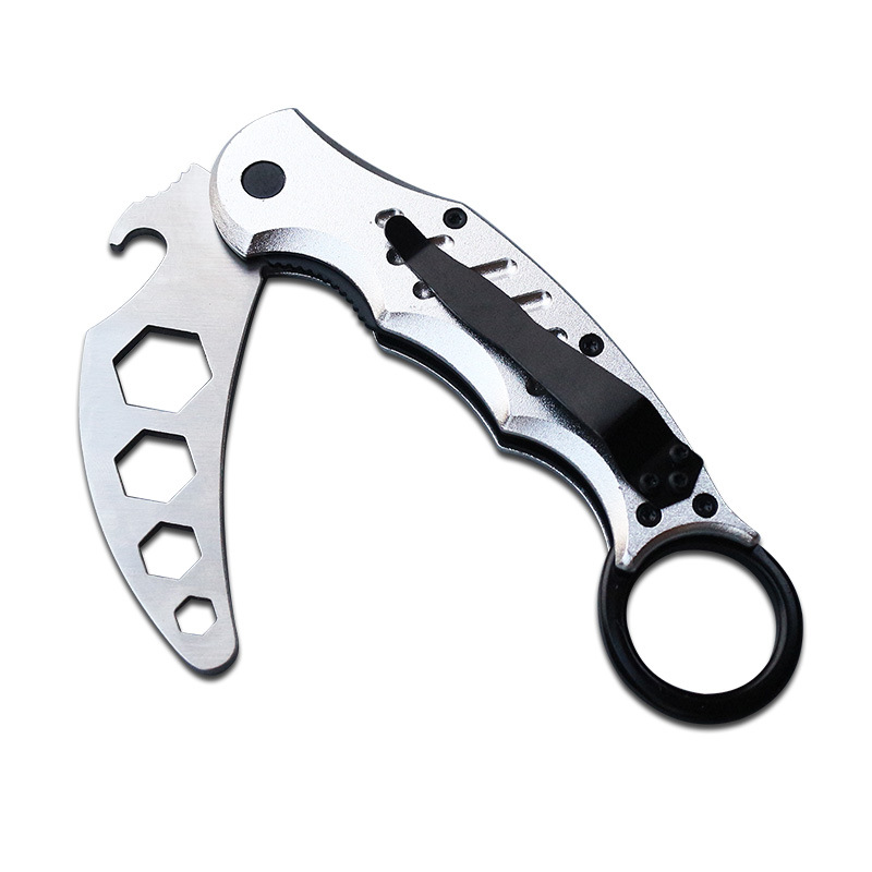 Wholesale fox tool claws, stainless steel outdoor multi-functional hexagonal folding tool head, bottle opener function Specification drawing
