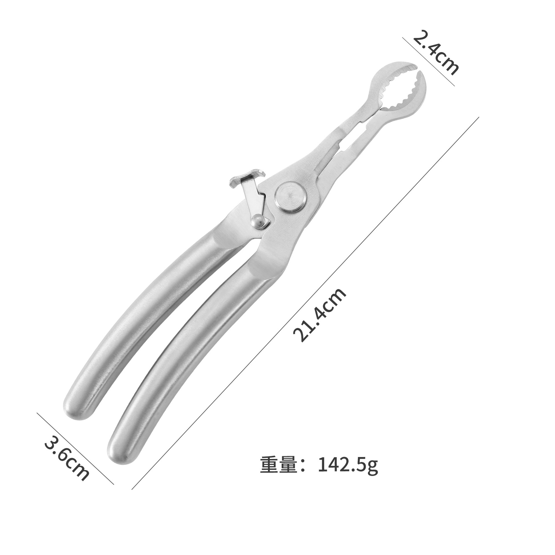 Stainless steel hawthorn seed remover, multi-functional sugar-coated hawthorn pliers, spring hawthorn shearer, fruit core remover, hawthorn seed remover Specification drawing
