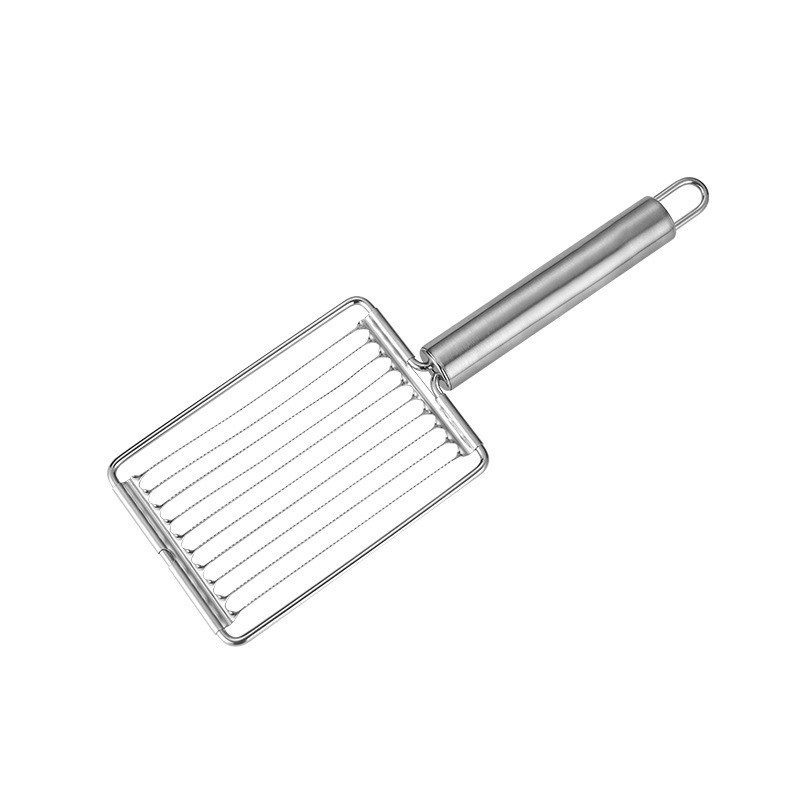 Factory wholesale stainless steel handle fruit slicers, tomato slicers, ham slicers, tomato slicers, French fries and soil slicers Item Picture