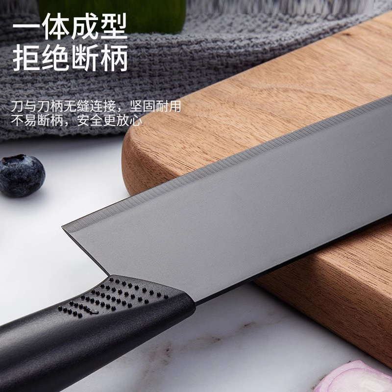 Kitchen knives, household knives, meat slicing knives, fruit knives, ladies' knives, kitchen black-edge kitchen knives, chef knives, factory direct sales Specification drawing