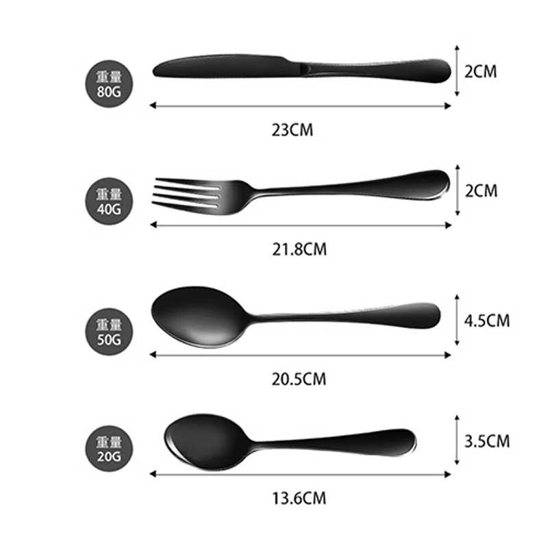 304 stainless steel thickened knife and fork, high-end Western tableware knife, fork and spoon set, restaurant, commercial and household consignment wholesale Item Picture