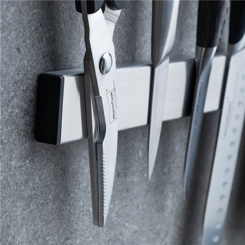 Magnetic knife rack, magnetic kitchen knife rack, magnet wall-mounted non-drilling kitchen magnetic knife storage rack Specification drawing