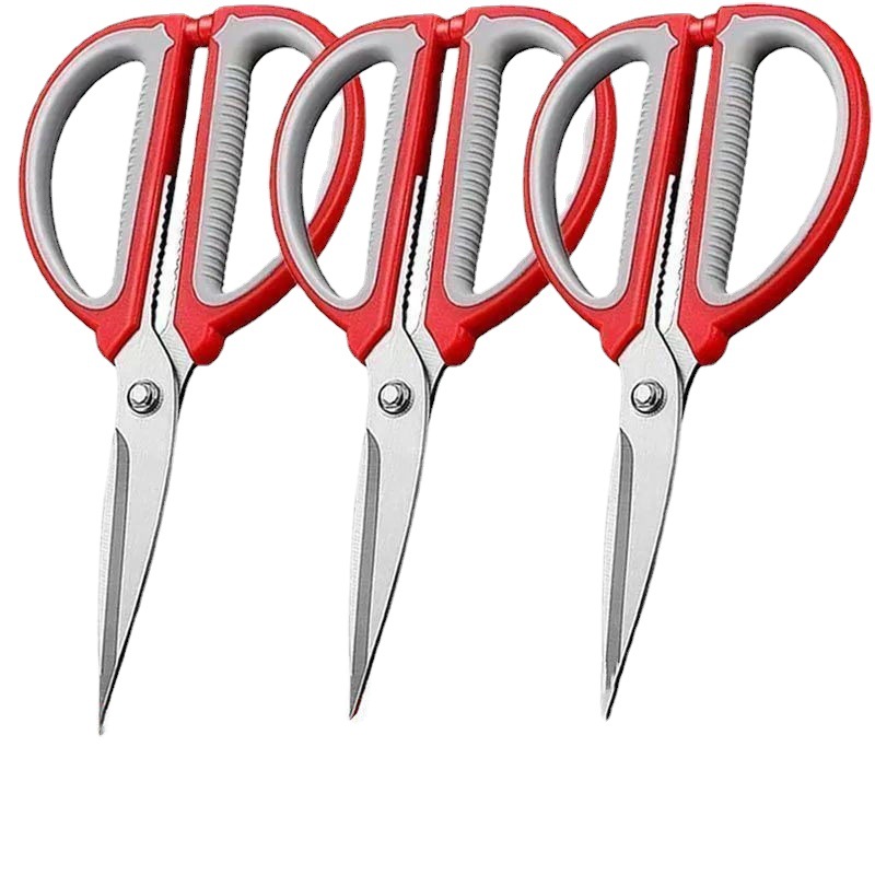 Kitchen household stainless steel household scissors, powerful kitchen multi-functional tailor scissors, student handcraft art scissors Item Picture