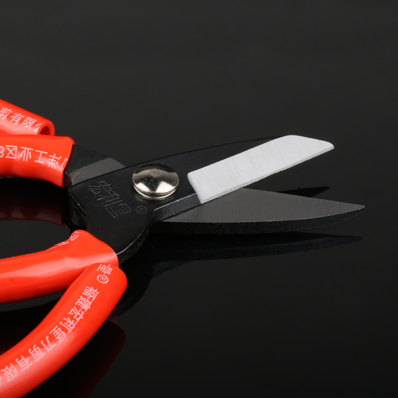 Manulife Star cutting scissors, iron shears, steel wire shears, electrician shears, short-nozzle shears, industrial small-head jewelry tools Specification drawing