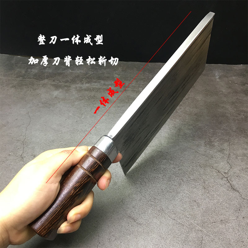 Blacksmith's hand-forged chopping knife thickened, chef's special knife for barbecuing and curing meat, cutting chicken, duck and goose, slicing meat, civil and military kitchen knives Application Scenario