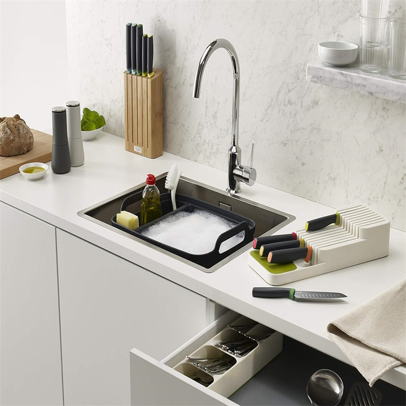 Cross-border delivery services include knife separation storage boxes, tableware drawer compartmentalized organization boxes, kitchen drawer storage boxes, and trays details Picture