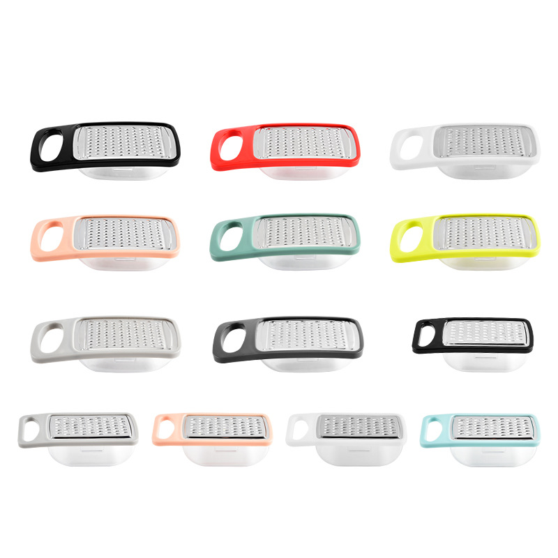 Cross-border multi-functional grater, slicer, grater with base box, stainless steel grater, stainless steel ginger grater Item Picture