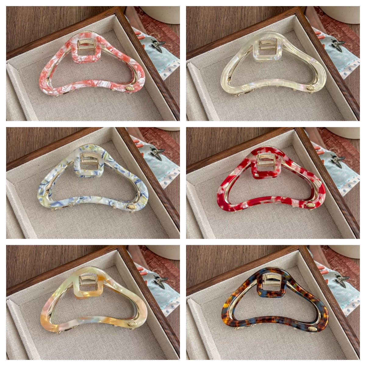Wholesale of new large-sized acetate hair clips, high ponytail clips, hair clips and shark clips with a high-end and elegant style