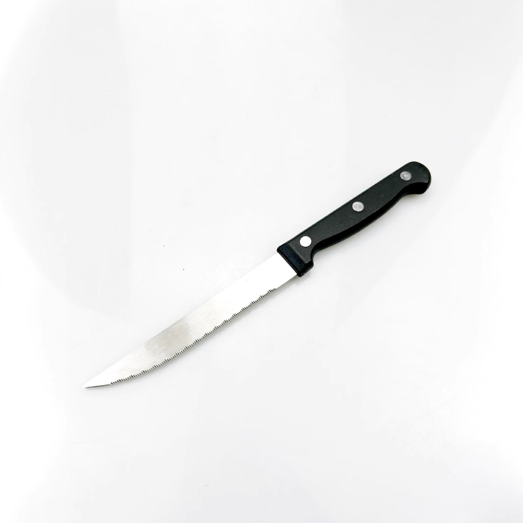Cross-border best-selling serrated steak knife, stainless steel steak knife, stainless steel steak cutting knife, hotel and Western restaurant special Specification drawing