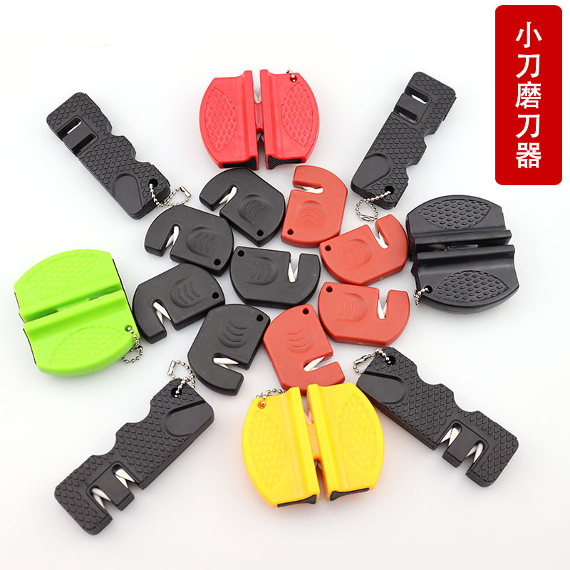 Mini knife sharpener, household portable sharpener stone, fruit knife, sharpener stick, butterfly outdoor portable sharpener details Picture