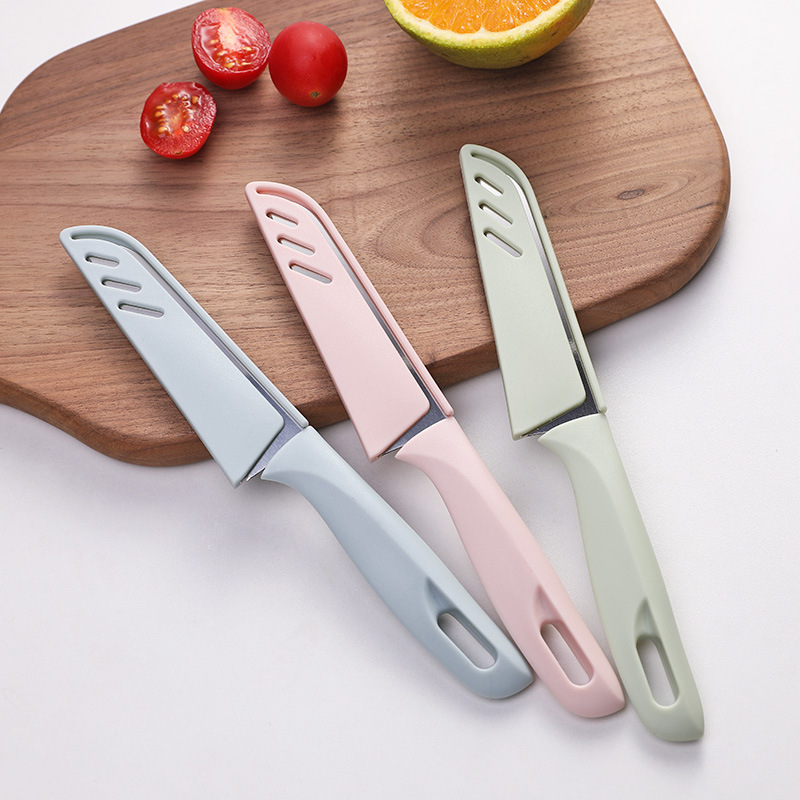 Stainless steel fruit knife, household fruit peeler, foldable and convenient, portable peeler, multi-functional small knife for peeling and cutting melons full figure