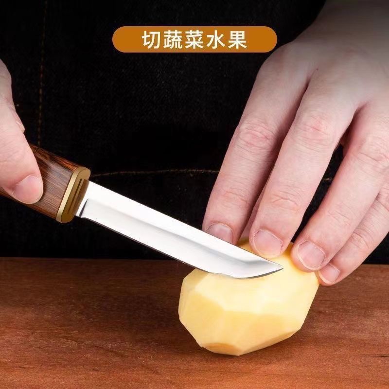 Yangjiang Factory Direct sales Longfeng Double Knife, Douyin and Kuaishou live-streaming bestseller, Yuanyang Double Knife, outdoor portable fruit knife details Picture