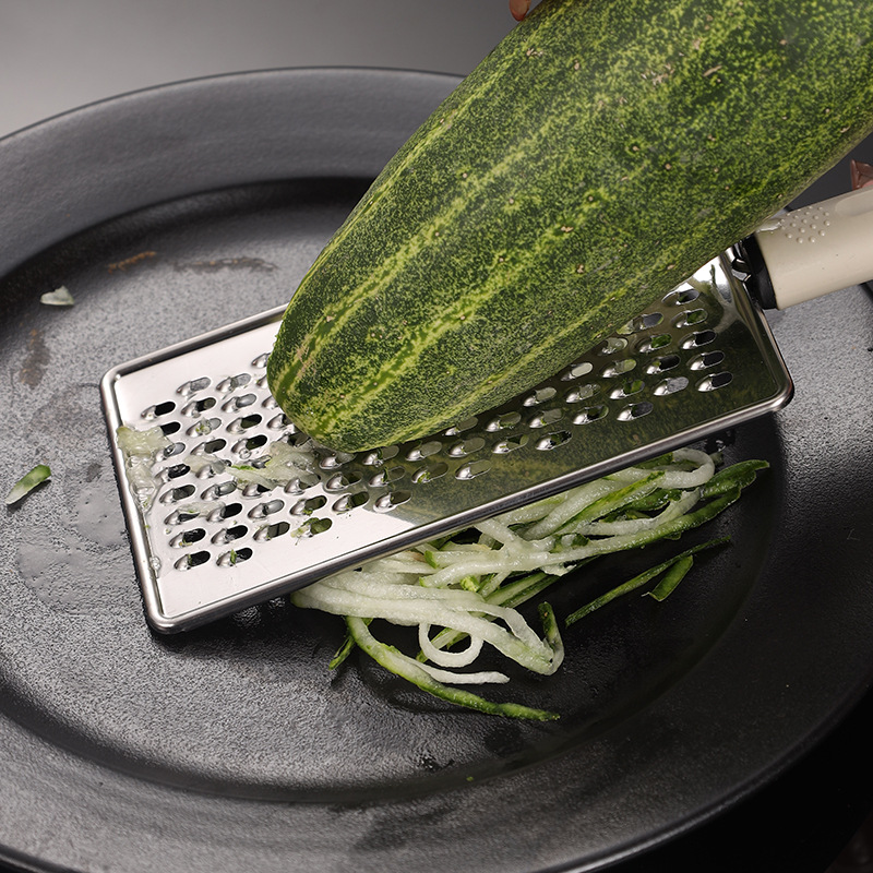 Stainless steel potato slicer, vegetable slicer, household slicer, radish grater, grater, kitchen small tools Specification drawing