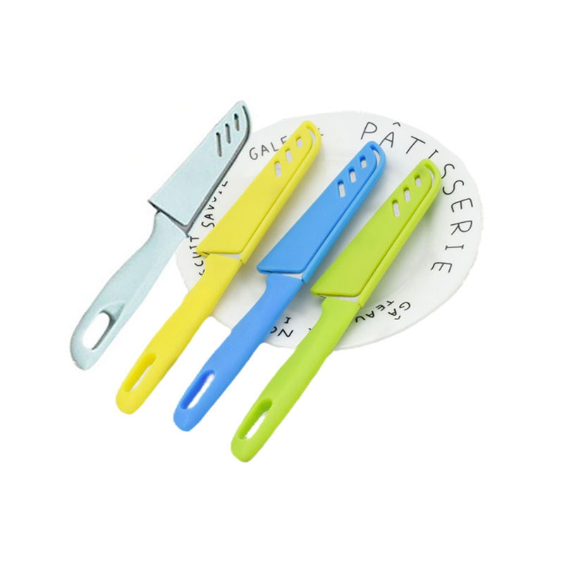Wholesale Nordic-colored outdoor portable stainless steel fruit knives, kitchen tools, peeling knives, peelers and planers details Picture