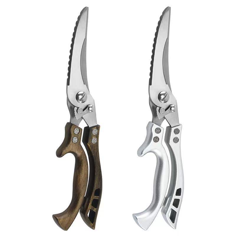 Stainless steel kitchenware chicken bone scissors, high-hardness, sharp, multi-functional food scissors Item Picture