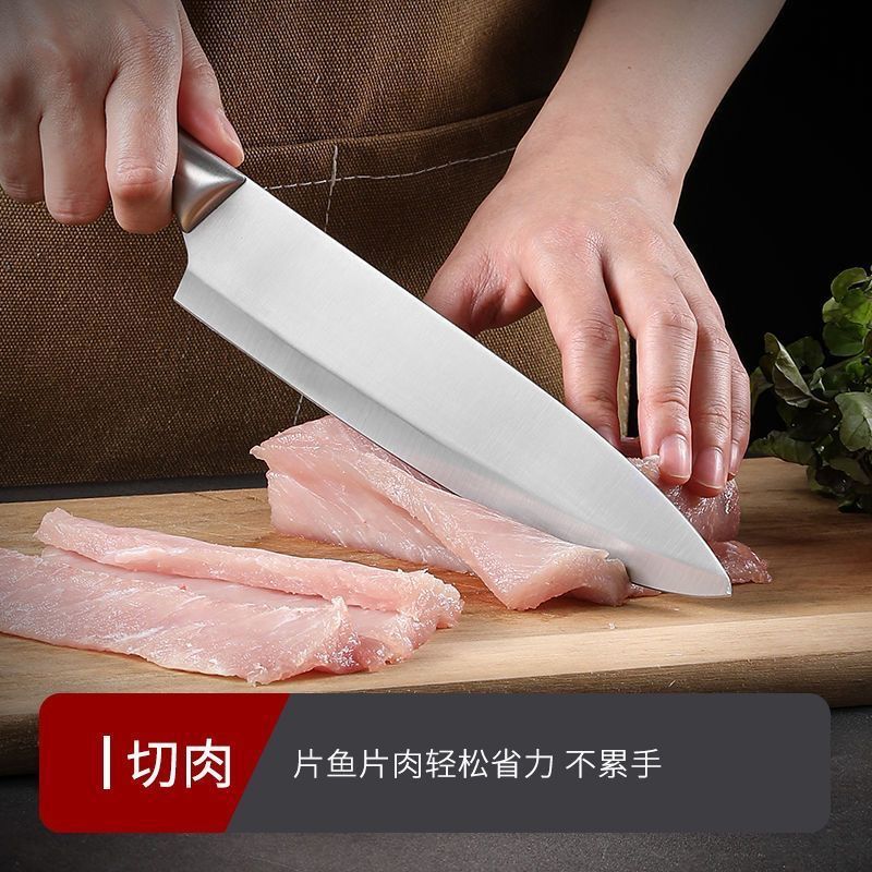 Wholesale knife-specific household sharp peelers, kitchen knives, stainless steel cooking kitchen super-fast all-steel chef knives Specification drawing