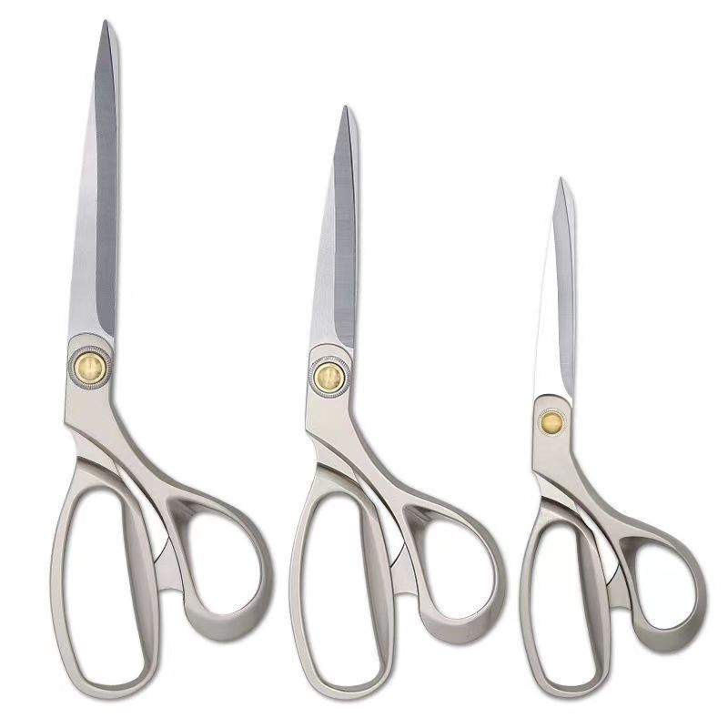 Xizhiyuan Japanese-style tailor scissors, sharp stainless steel professional sewing clothes and fabric scissors, 8-10 inches for household use Item Picture
