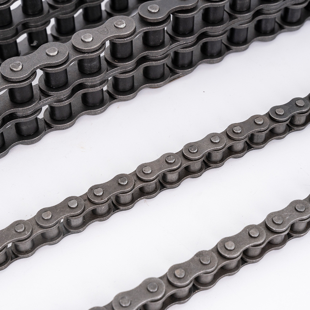 Industrial transmission chains 12A1 inch, 16A3 size, 06B size, 08B size, 5 size, 10A size, single row and double row are in stock and available for wholesale full figure