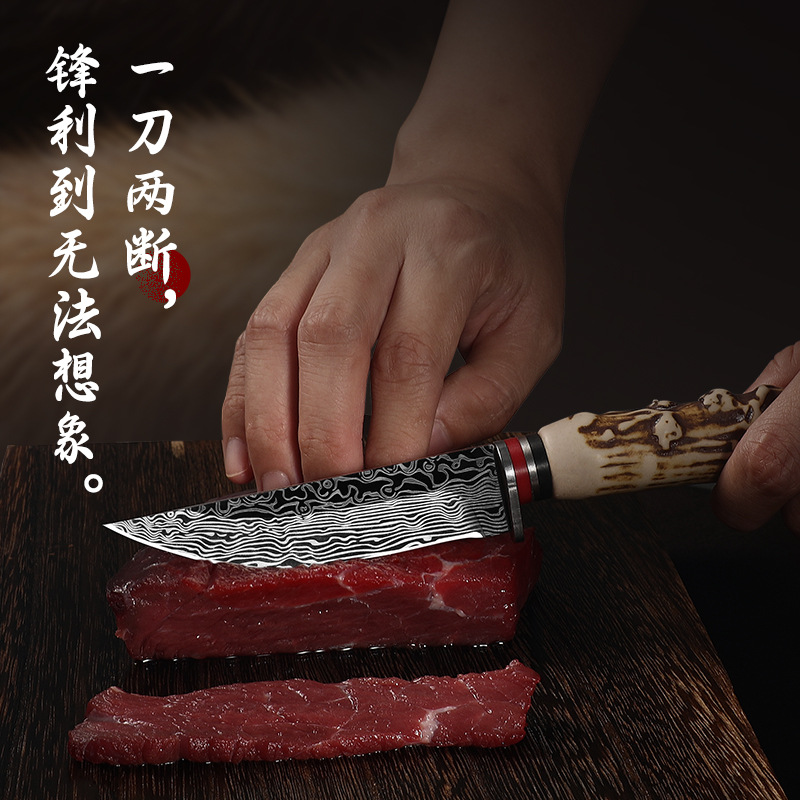 Mongolian small table knife, multi-functional meat knife, sharp and high-hardness fruit knife, household and outdoor slicing and meat cutting knife Specification drawing