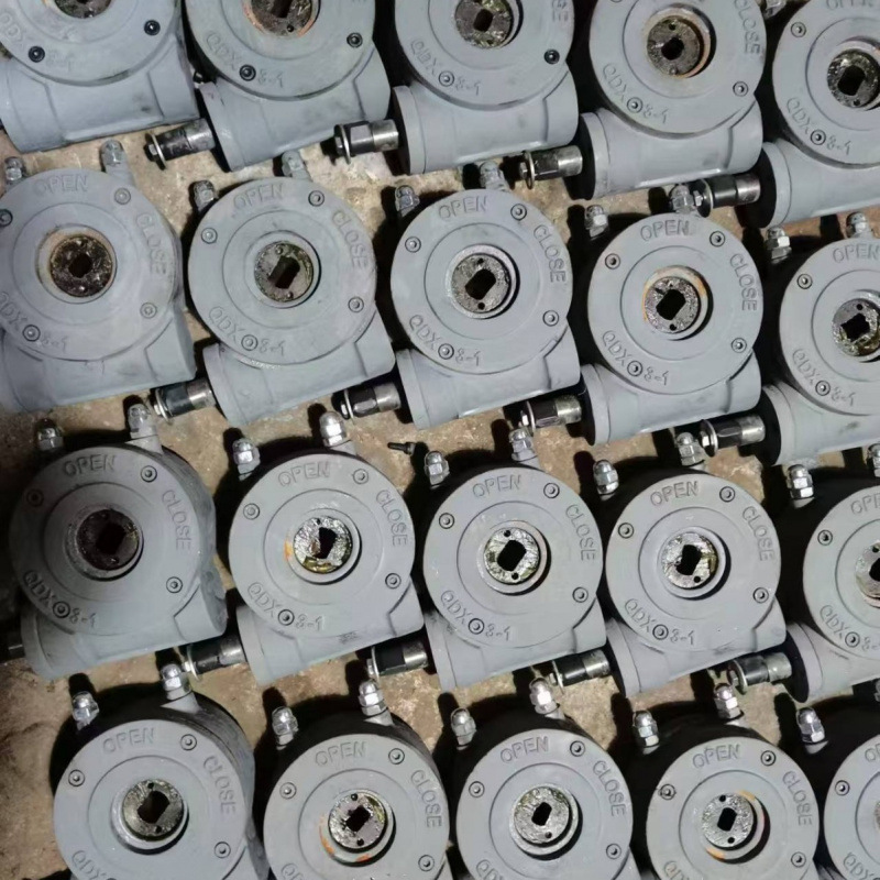 Supply QDX3-6 manual worm gear head, turbine box, ball valve, butterfly valve device, single-stage and double-stage gearbox, electric gear worm gear details Picture