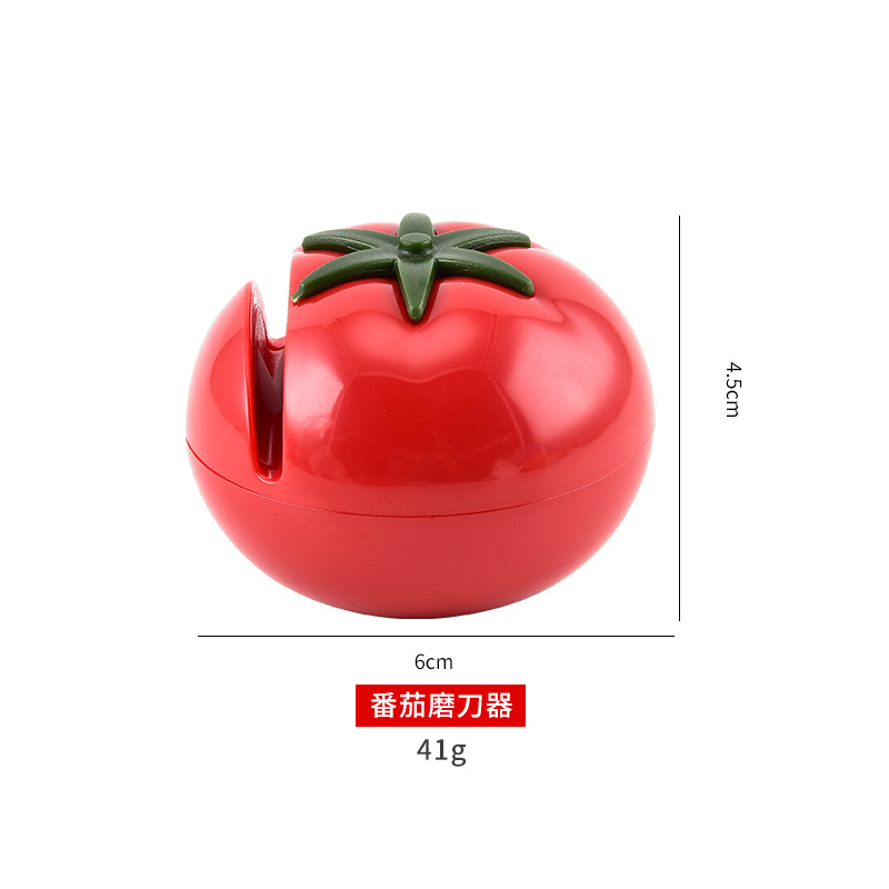 Creative new tomato mini knife sharpener, household manual portable tomato knife sharpener, kitchen quick whetstone Application Scenario