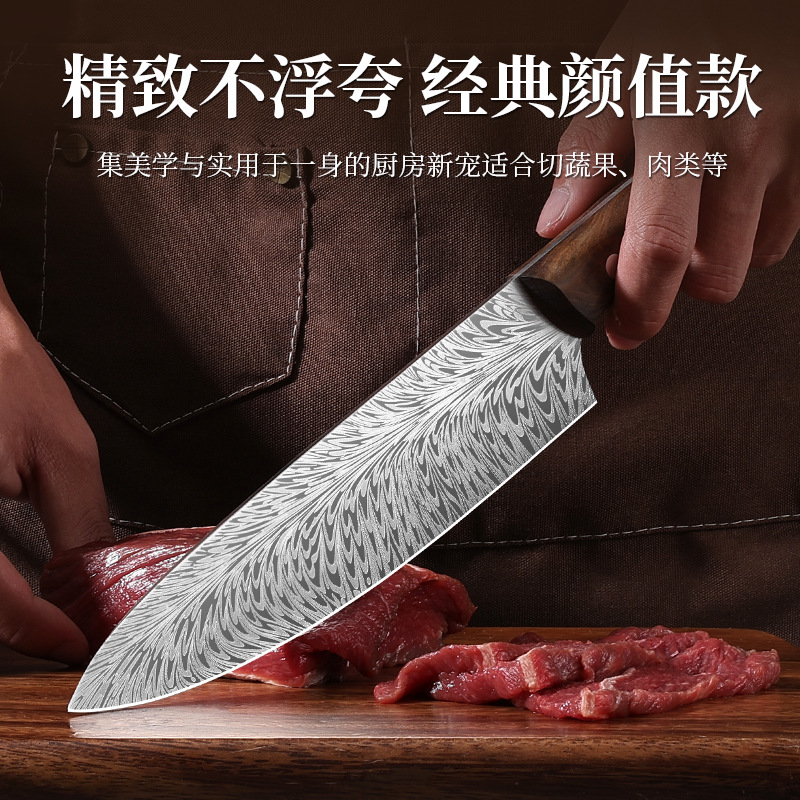 Factory direct sales, foreign trade Western-style chef knives, chef knives, fish sushi ingredients, fish slices, sashimi knives, household knives details Picture