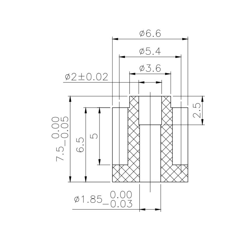 Direct supply of 0.6-module 9-tooth sewing machine gears from Dongguan factory. Plastic gear processing and design Application Scenario