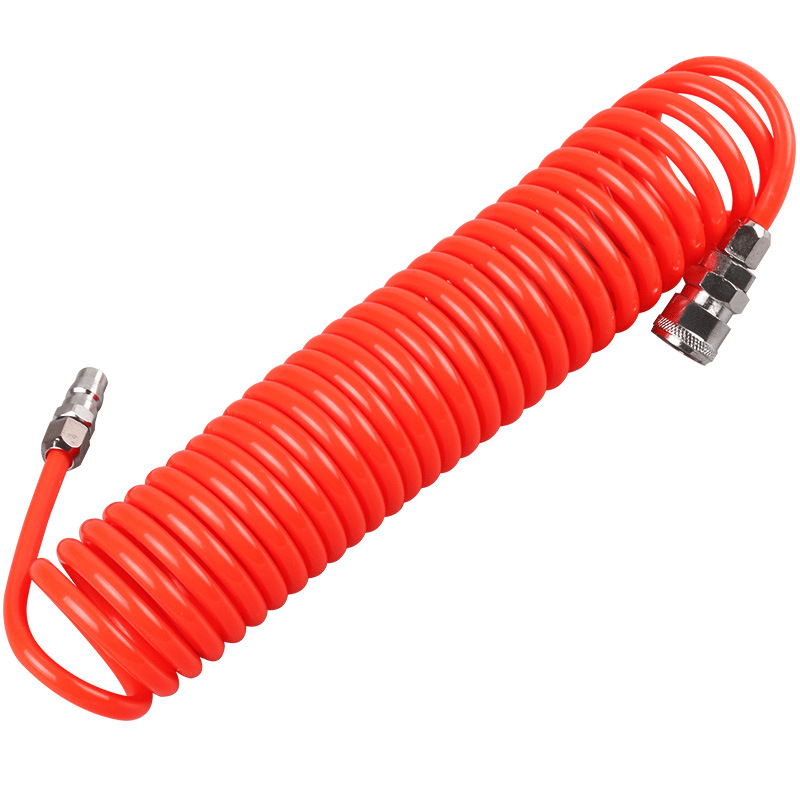 EVA spring air tube hose air compressor, PU spring air tube air pump, high-pressure telescopic hose, spiral duct with joint Item Picture
